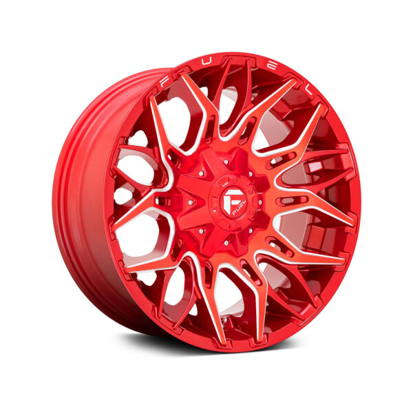 FUEL® - D771 TWITCH 1PC Candy Red with Milled Accents - Gambar 2