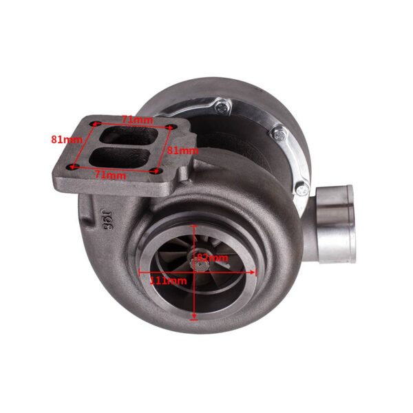 Maxpeedingrods GT45 T4 Upgrade Racing Turbo charger - Gambar 2