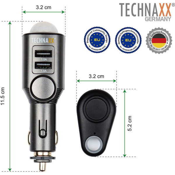 Technaxx car Alarm with Charging Function TX-100 - Gambar 4