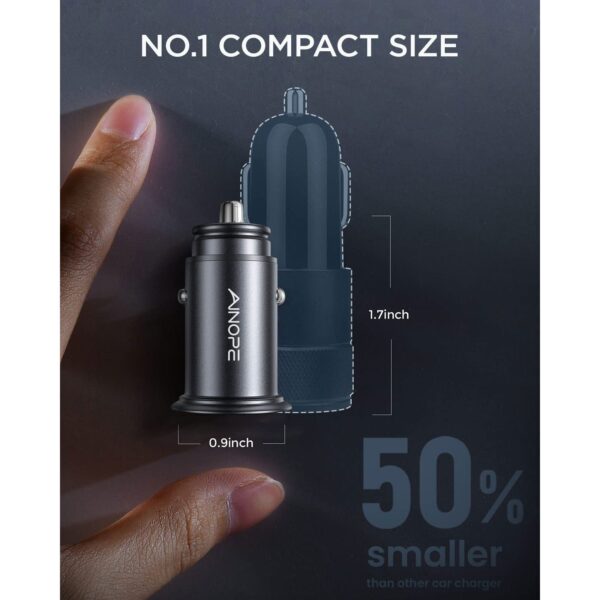 Car Charger, AINOPE Smallest 4.8A - Gambar 2