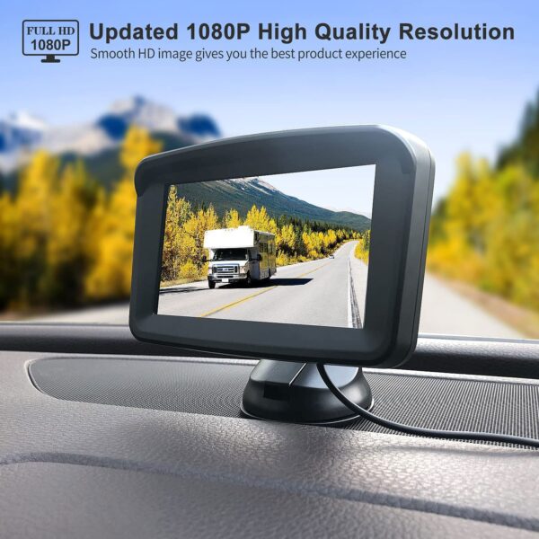 5" Monitor with 1080P Backup Camera for Truck - Gambar 2